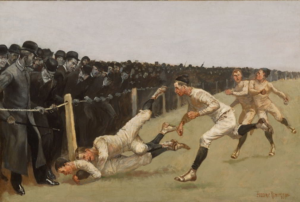 触地得分，耶鲁vs.普林斯顿，感恩节，1890年11月27日，耶鲁32，普林斯顿0