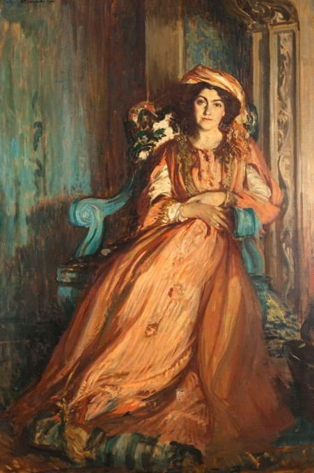 梅布尔·道奇在库罗尼亚别墅的肖像