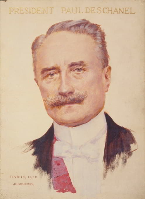 共和国总统保罗·德尚的肖像（1855-1922）。