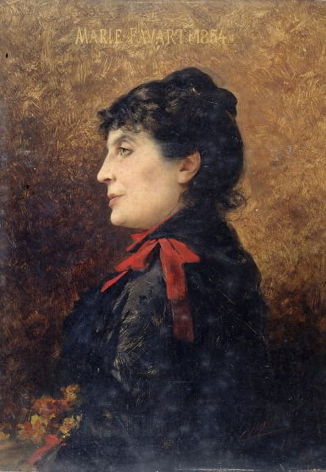 玛丽·法瓦特肖像画（1833-1908），法国喜剧协会会员