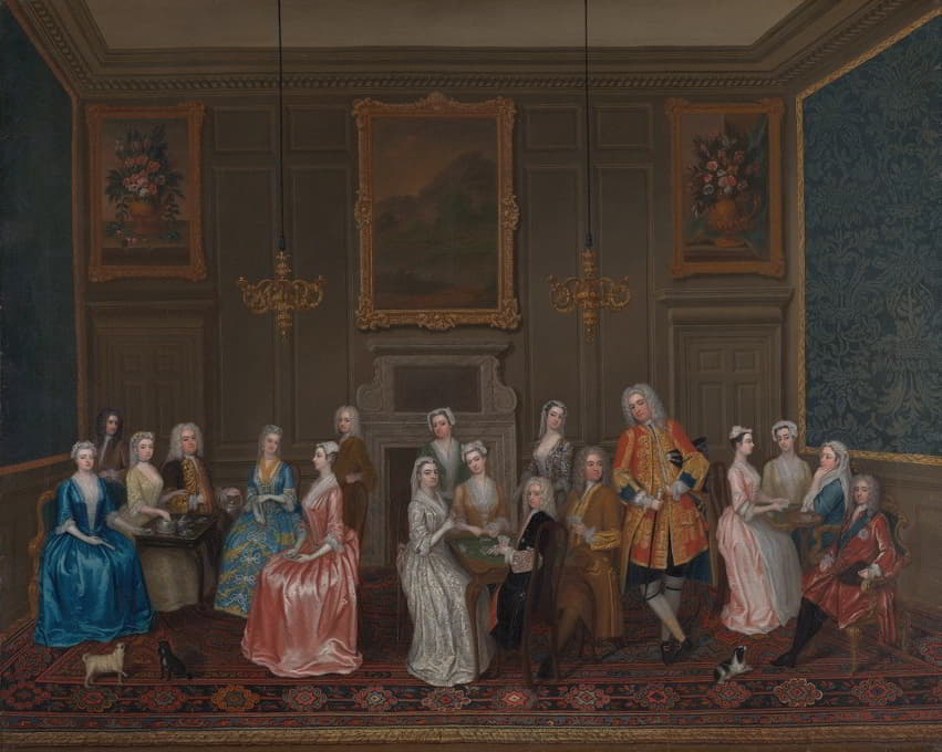 Charles Philips - Tea Party at Lord Harrington’s House, St. James’s