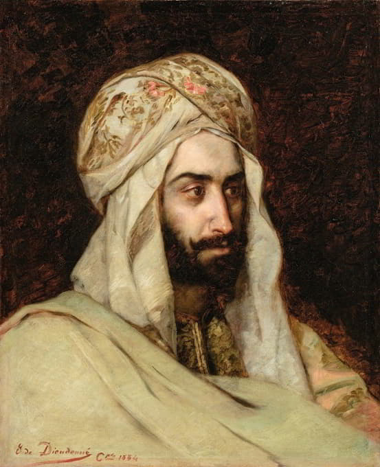 君士坦丁堡戴白色头巾的男子