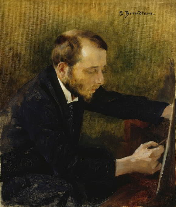 Gunnar Berndtson - Portrait Of Eero Järnefelt The Painter