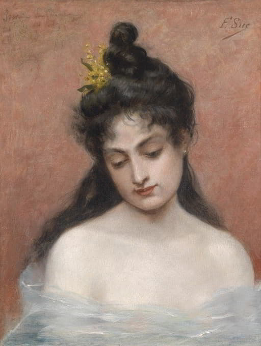 F Sue - Portrait of a Young Woman