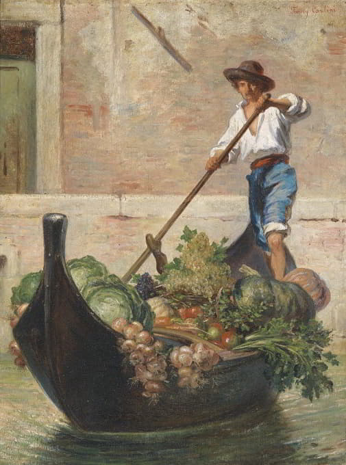 Fanny Carlini - Venezianischer Gemüsehändler