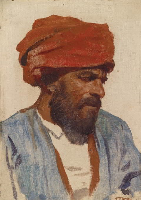 Leopold Carl Müller - Portrait eines Orientalen