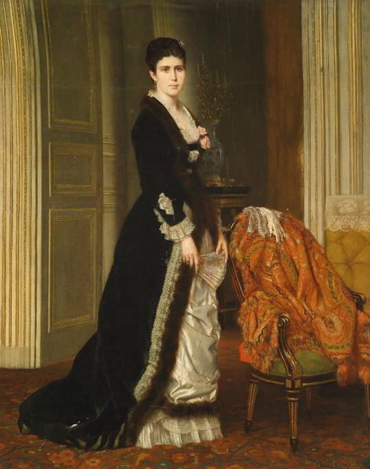 Louis-François-Prosper Roux - Portrait de Mme Aubry-Vites