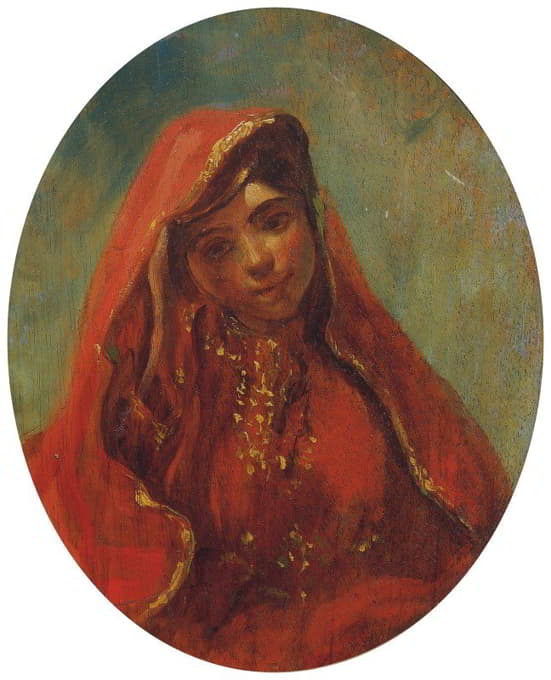 Eugène Delacroix - Halbfigur Einer Marokkanerin