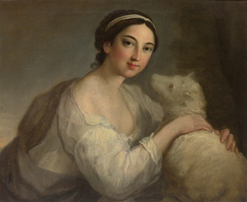 William Hoare of Bath - A Portrait Of A Lady As Innocence