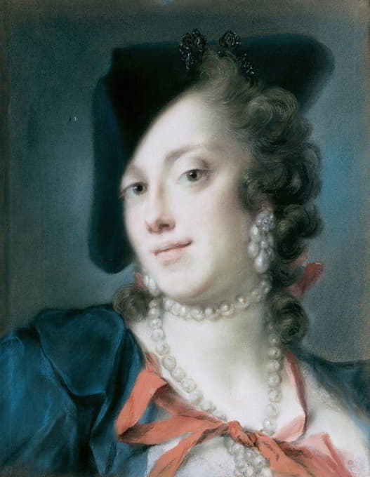 Rosalba Carriera - A Venetian Lady From The House Of Barbarigo (Caterina Sagredo Barbarigo)