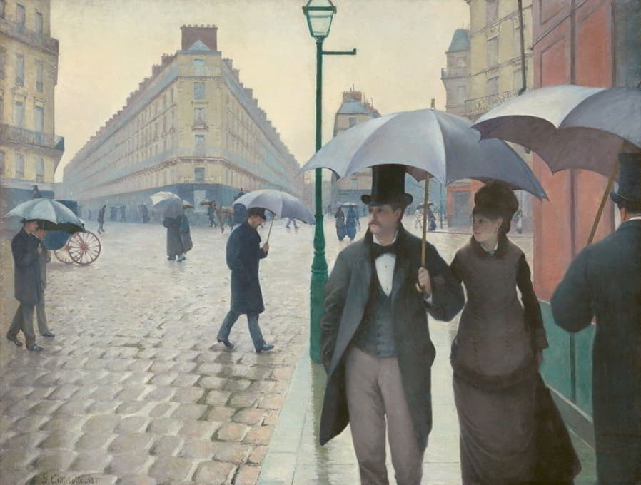 雨天的巴黎街道