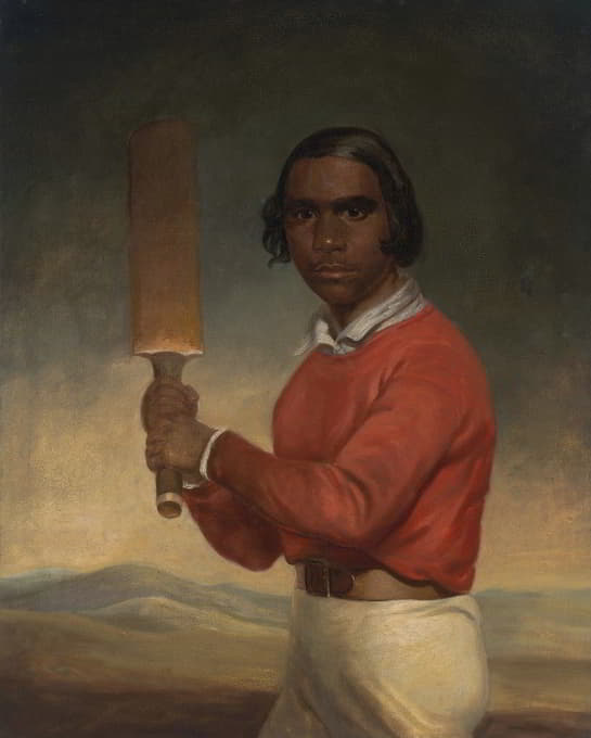 南努尔塔的肖像，一位年轻的潘尼第板球运动员