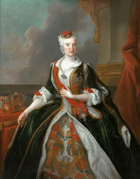 Louis Silvestre the Elder - Portrait of Maria Josepha of Austria