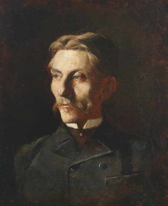 Peter Alfred Schou - Portræt af vicekonsul Vilhelm Greibe