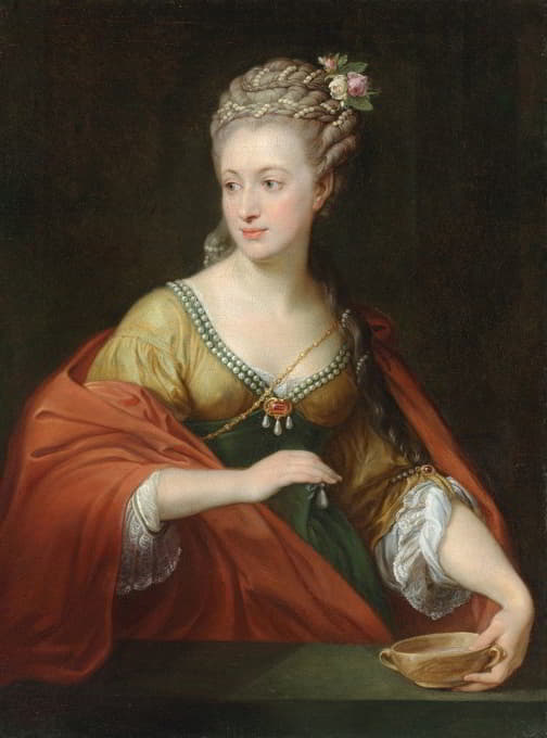 一位女士的肖像，传统上被认为是亚历山德拉·埃维乔夫娜·德米多夫（Alexandra Evichovna Demidov）和克利奥帕特拉（Cleopatra）