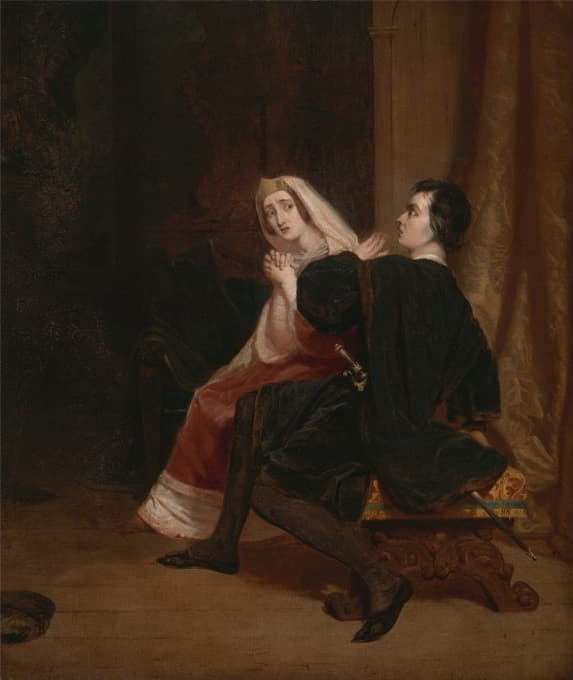 哈姆雷特和他的母亲；壁橱的场景