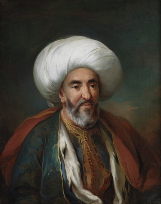 Carl Gustaf Pilo - Portrait of Mahmud Agas, Ambassador of Tripolis