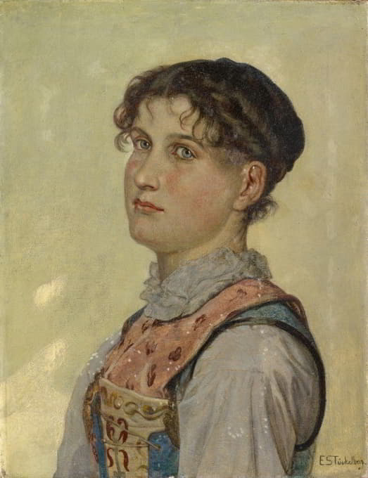Ernst Stückelberg - Young Woman from Uri