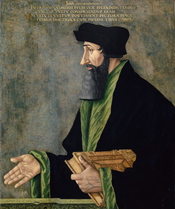 Hans Asper - Portrait of Johannes Oekolampad