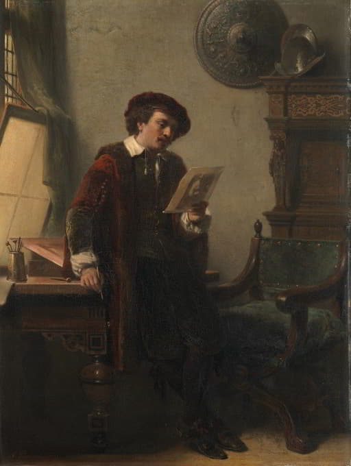 Nicolaas Pieneman - Rembrandt in his studio