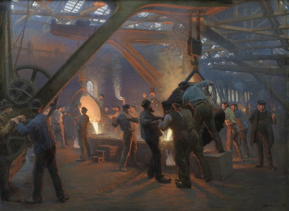 Peder Severin Krøyer - The Iron Foundry, Burmeister and Wain