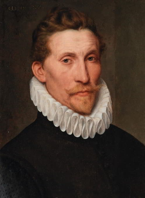 Frans Pourbus The Elder - Portrait Of A Gentleman, Bust-Length, In A White Ruff