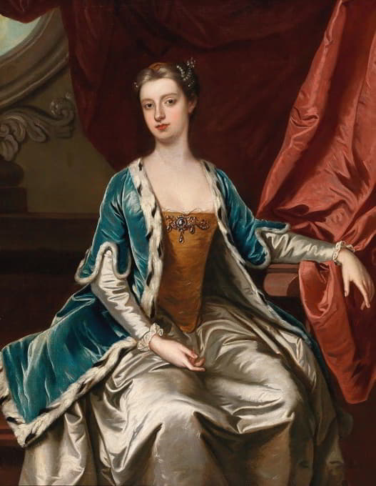 一位女士的肖像，传统上被认为是玛丽·沃特利·蒙塔古女士（1689-1762）