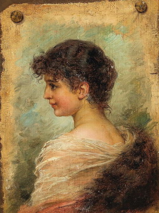 一位年轻女子的侧面肖像