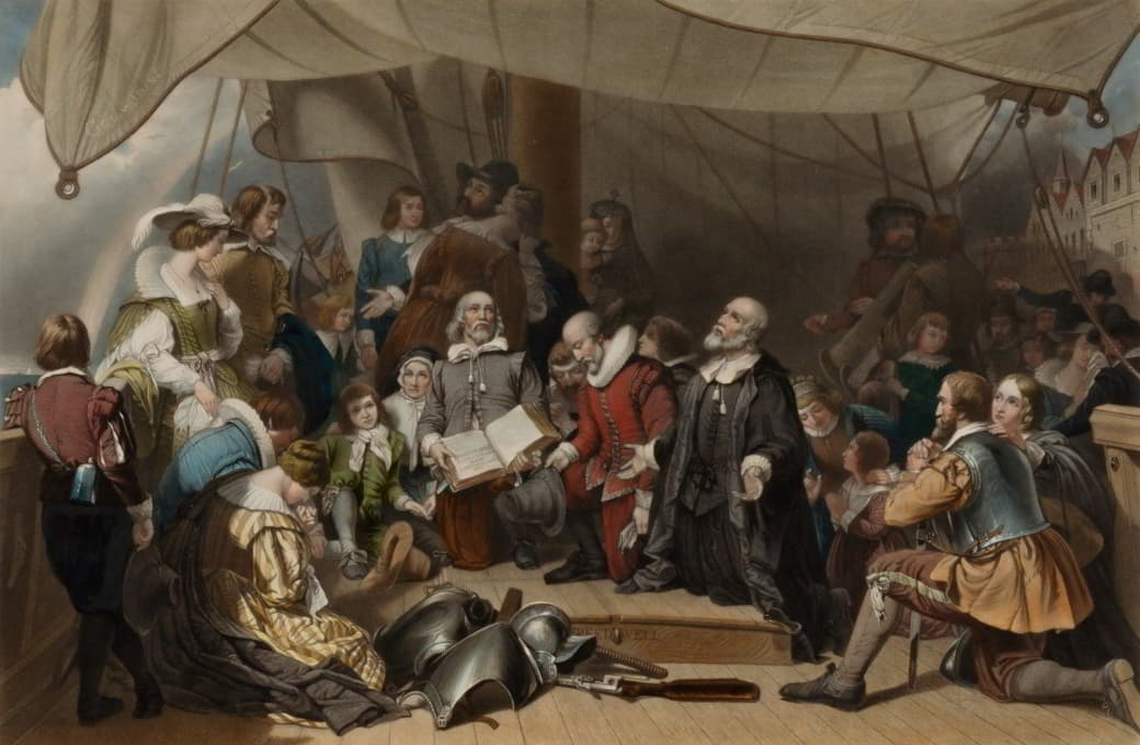 Samuel Bellin - Embarkation of the Pilgrims