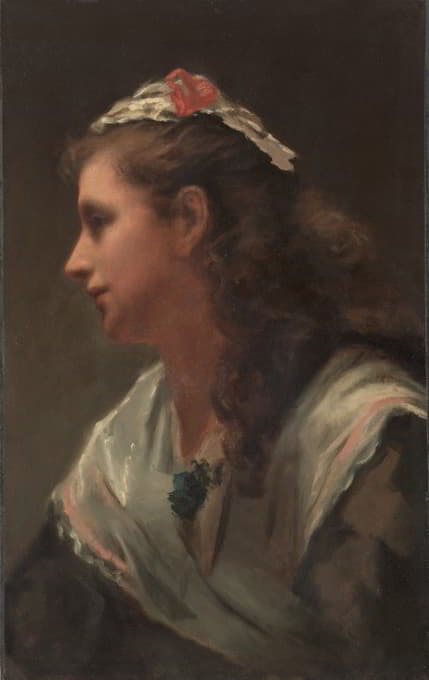 William Morris Hunt - His First Model-Miss Russell