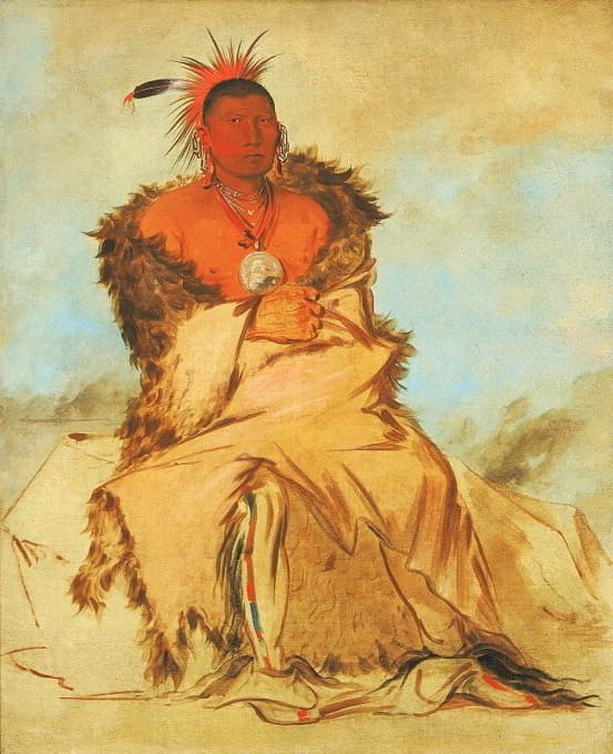 George Catlin - Loo-Rá-Wée-Re-Coo, Bird That Goes To War, a Tapage Pawnee