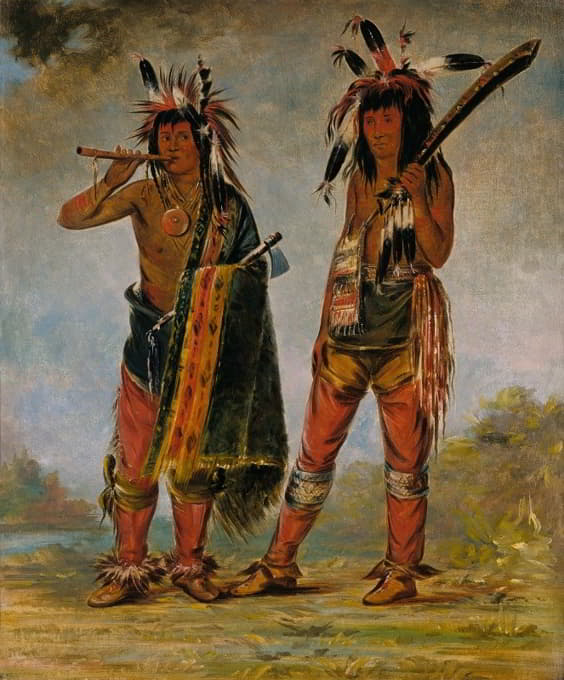 George Catlin - Two Young Men