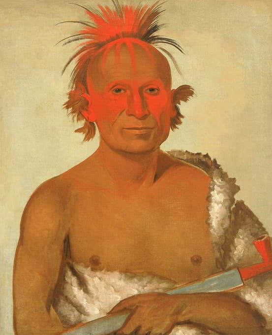 Pash-ee-pa-hó, Little Stabbing Chief, the Younger, One of Black Hawk’s Braves