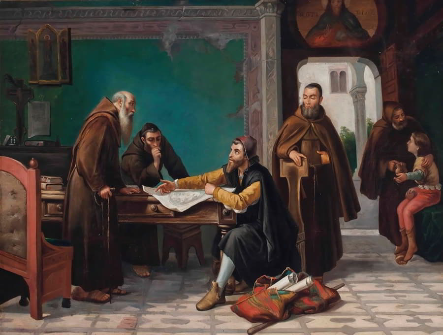 克里斯托弗·哥伦布在拉比达修道院