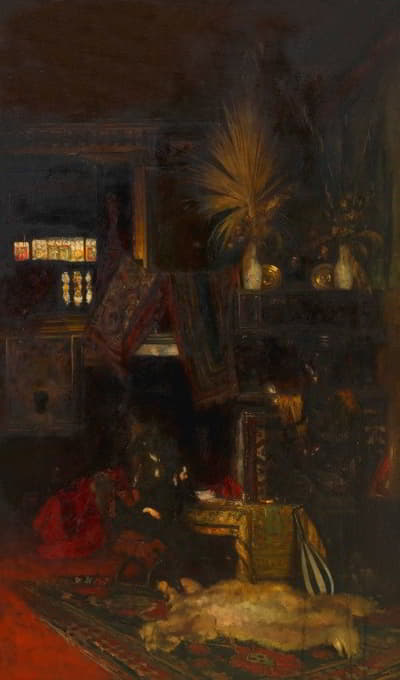 Eduard Charlemont - Makart in seinem Atelier