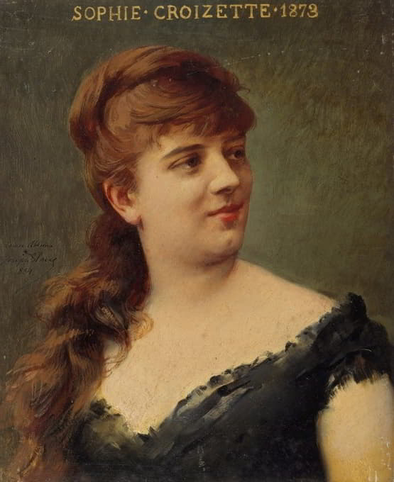 索菲·克罗泽特肖像（1847-1901），法国喜剧协会会员