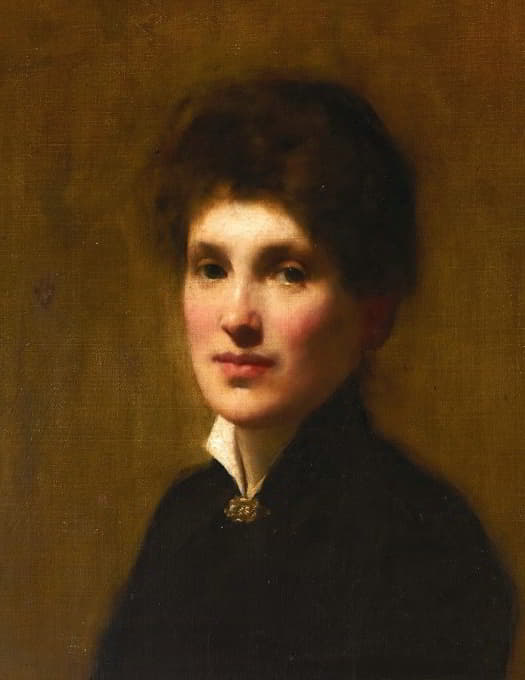 艺术家妹妹亨丽埃塔·洛伊·所罗门的画像