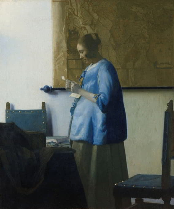Johannes Vermeer - Woman Reading a Letter