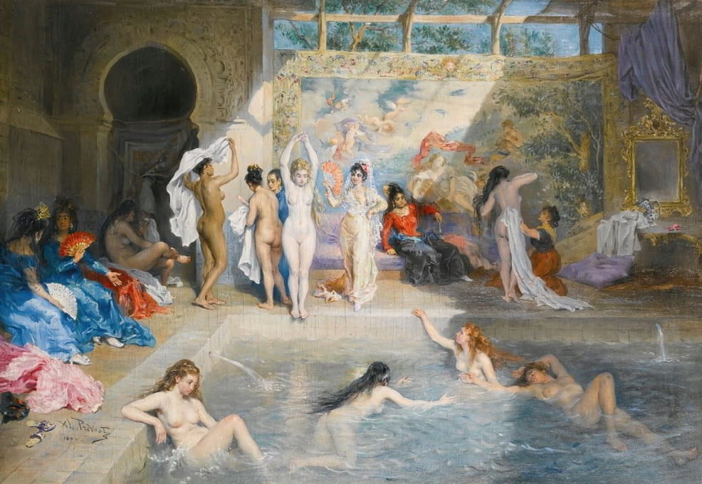 A L Prevost - In the baths