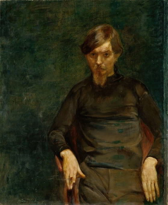 Oda Krohg - Portrait of the Swedish Painter Ivar Arosenius