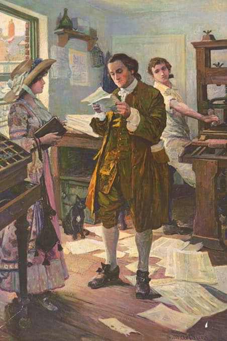 S.M. Arthurs - Benjamin Franklin, printer, Philadelphia