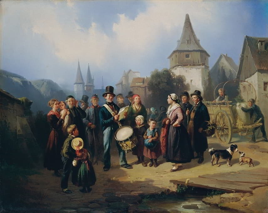 August von Rentzell - Der Dorftrommler