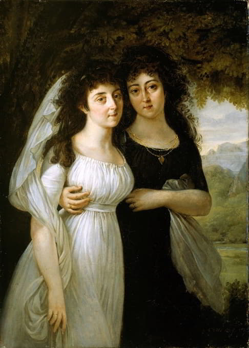 Antoine-Jean Gros - Portrait of the Maistre Sisters