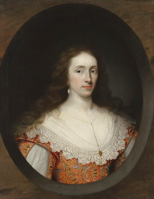 一位女士的肖像，传统上被认为是玛丽·切特温（公元1637年）
