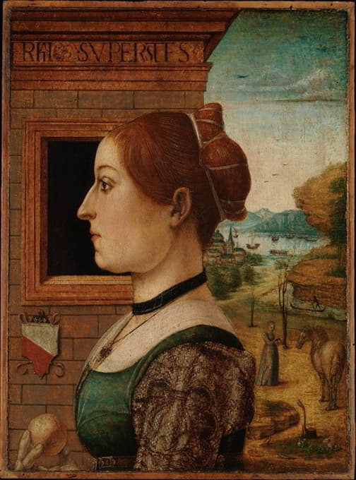 The Maestro delle Storie del Pane - Portrait of a Woman, possibly Ginevra d’Antonio Lupari Gozzadini