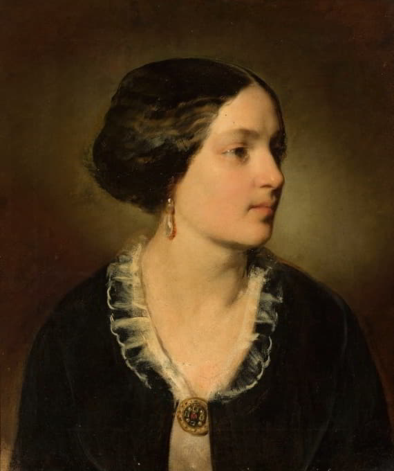 Friedrich von Amerling - Portrait of Katarzyna Potocka née Branicka (1825–1907)