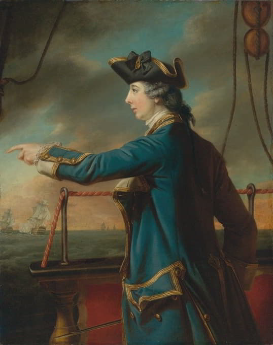 Francis Cotes - Portrait of Captain Edward Knowles, R.N. (1742-1762)