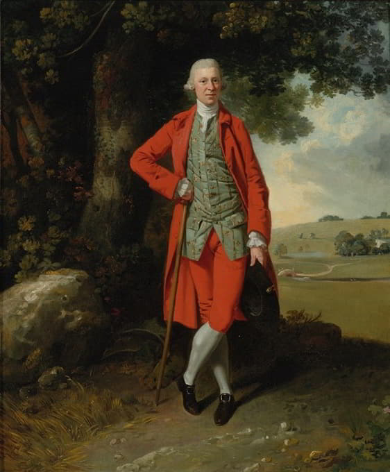 Francis Wheatley - Portrait of A Country Squire, Said To Be Stephen Sullivan of Ponsbourne Park
