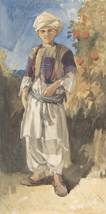 William James Müller - Standing Turkish Youth