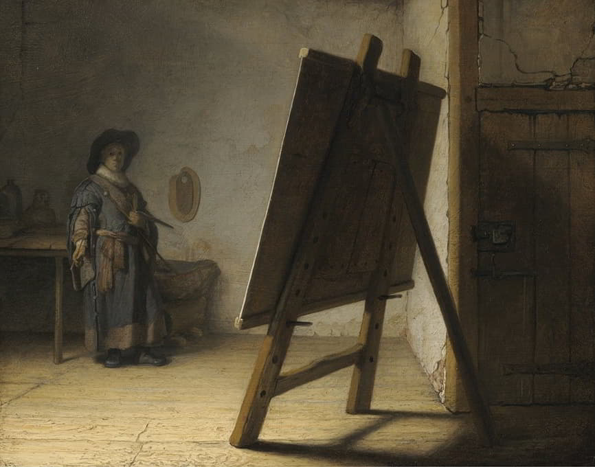 Rembrandt van Rijn - The Artist In His Studio